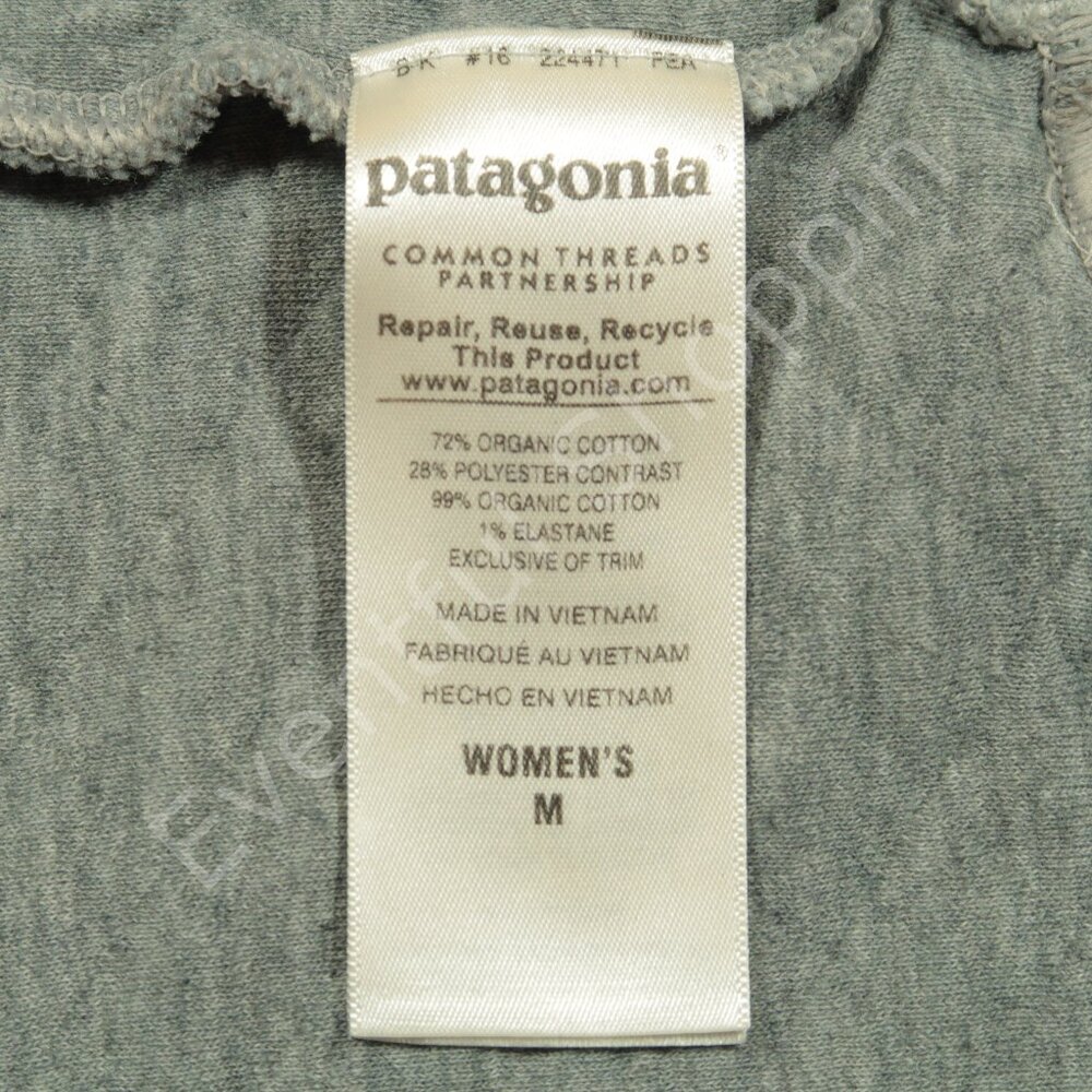 Patagonia Pullover Mens M Gray Snap T Sweater Quilt Retro Cotton Feather - Picture 6 of 7